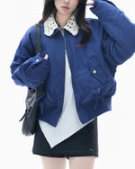 Retro-style knitted cotton coat (women's)