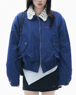 Retro-style knitted cotton coat (women's)