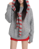 striped hoodie sweater