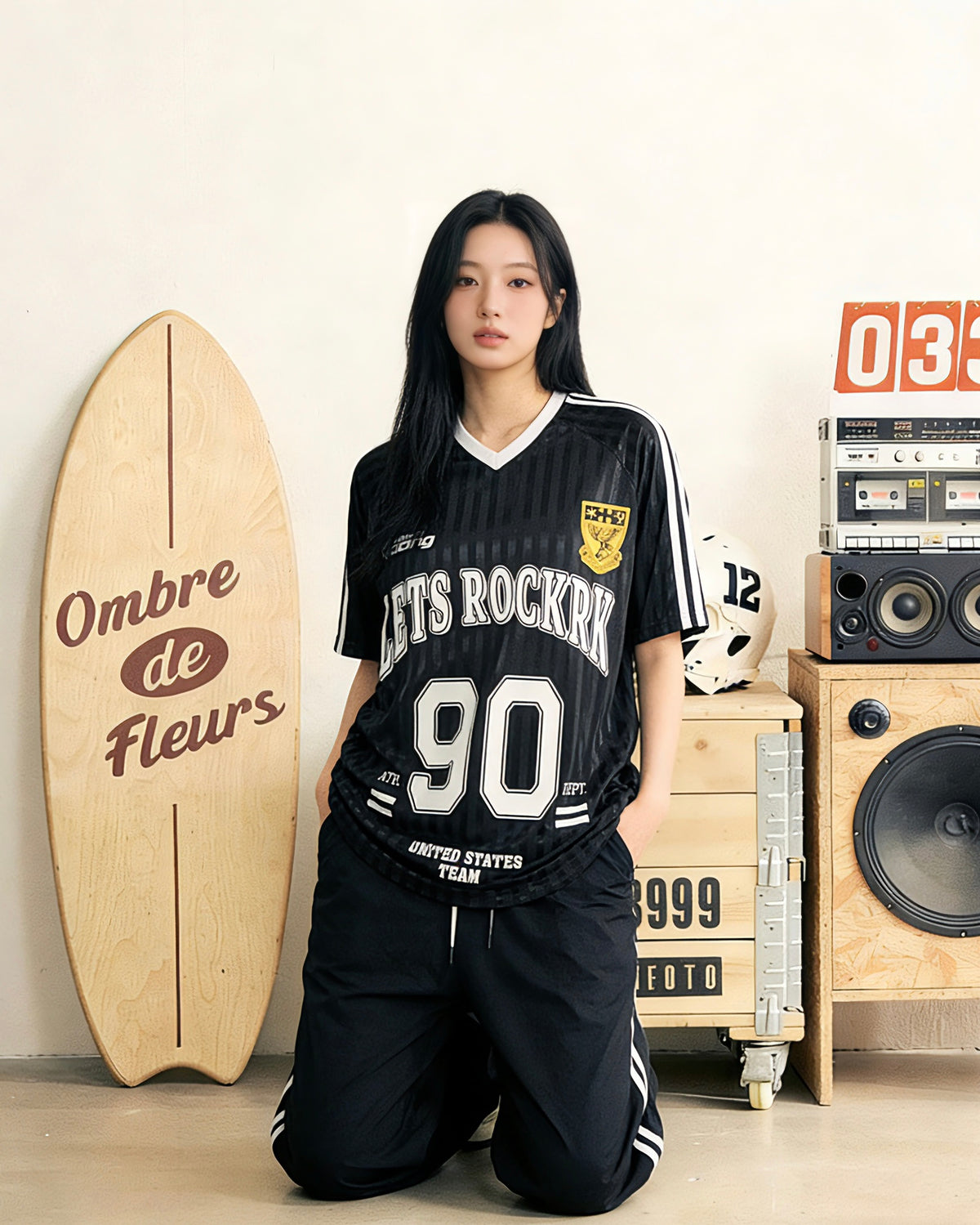 레트로 스포츠 루즈 반팔