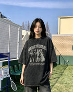 美式卡通小貓咪短袖