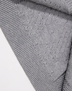 Retro diamond pattern sweater coat