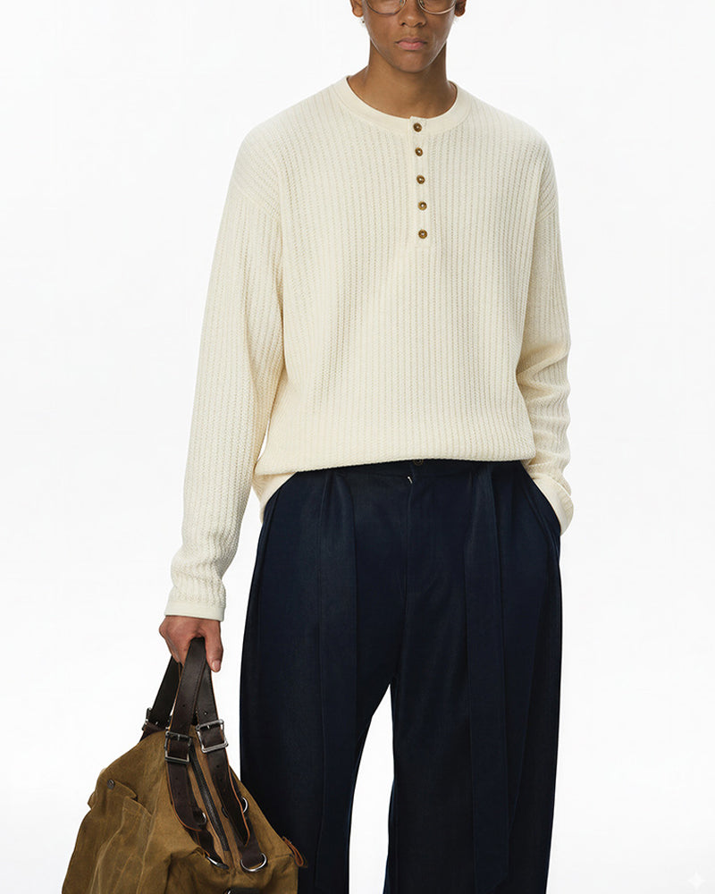 헨리 칼라 캐주얼 긴팔