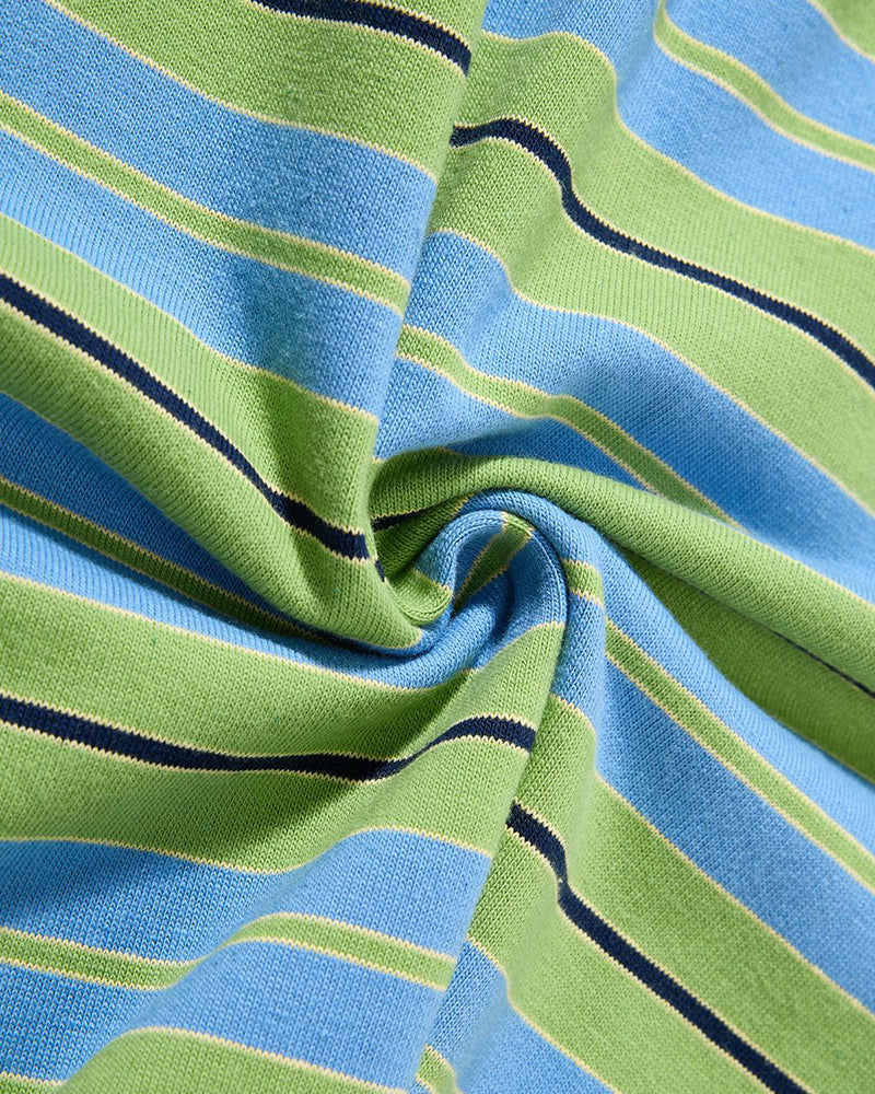 Color-blocked faux two-piece long-sleeved top