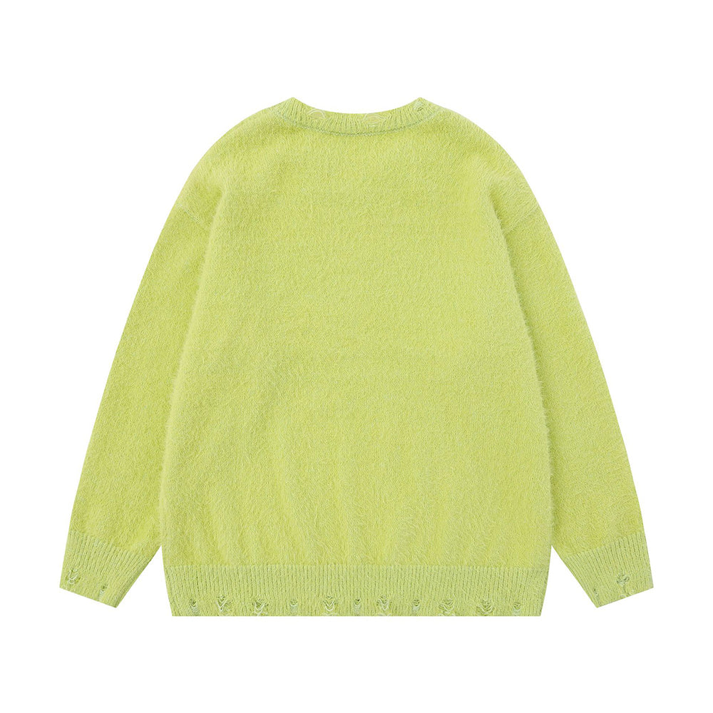 雙肩包玩偶情侶針織衫