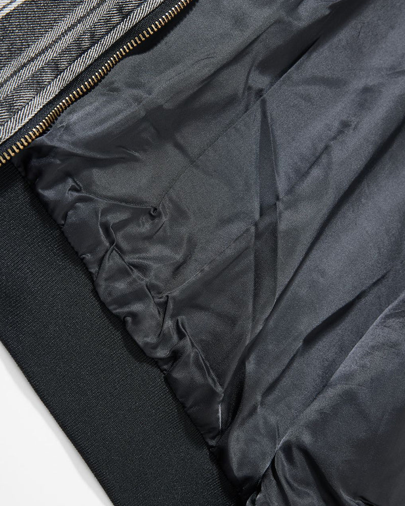 Washed striped couple jackets