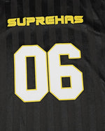 v領運動條紋短袖