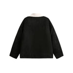 復古刺綉棉服外套