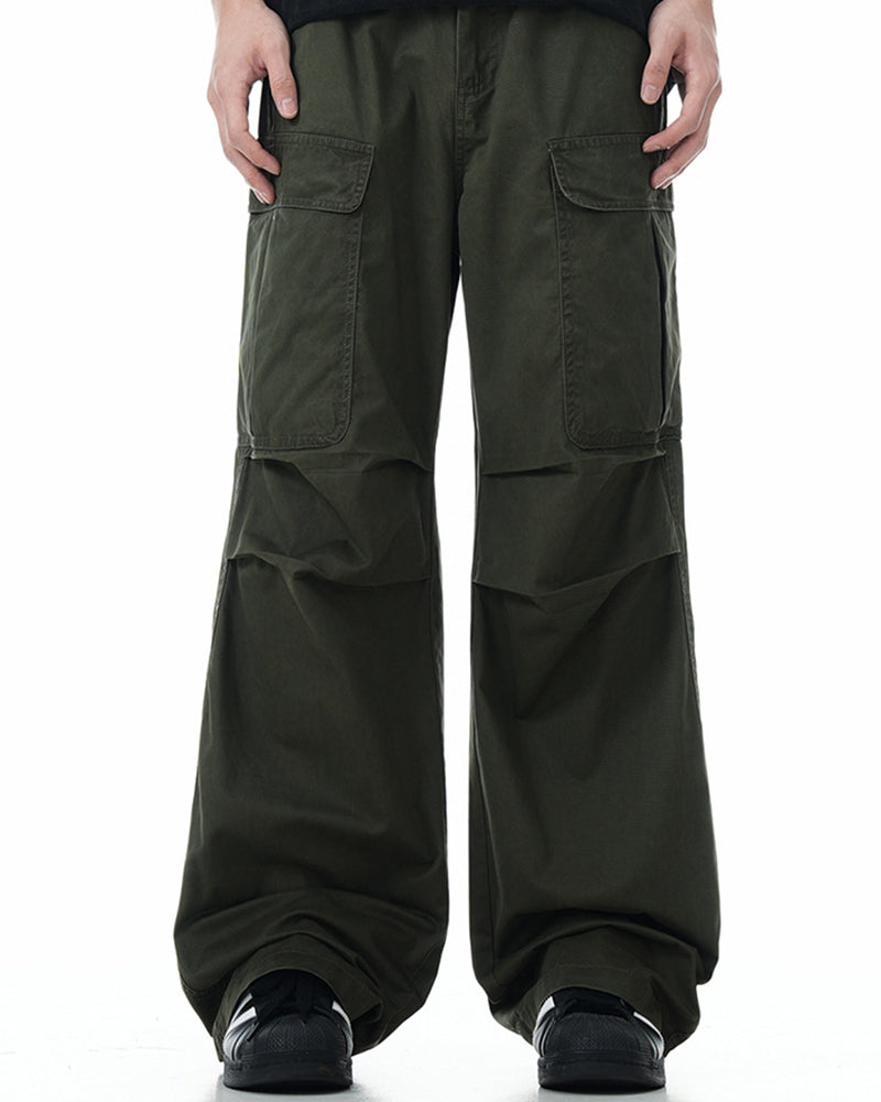 Multi-pocket casual trousers