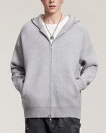 캐주얼한 헐렁한 후드 스웨터