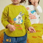 復古印花透氣長袖