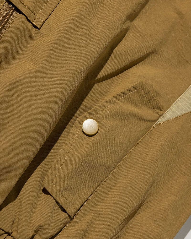 Color-blocked short jacket