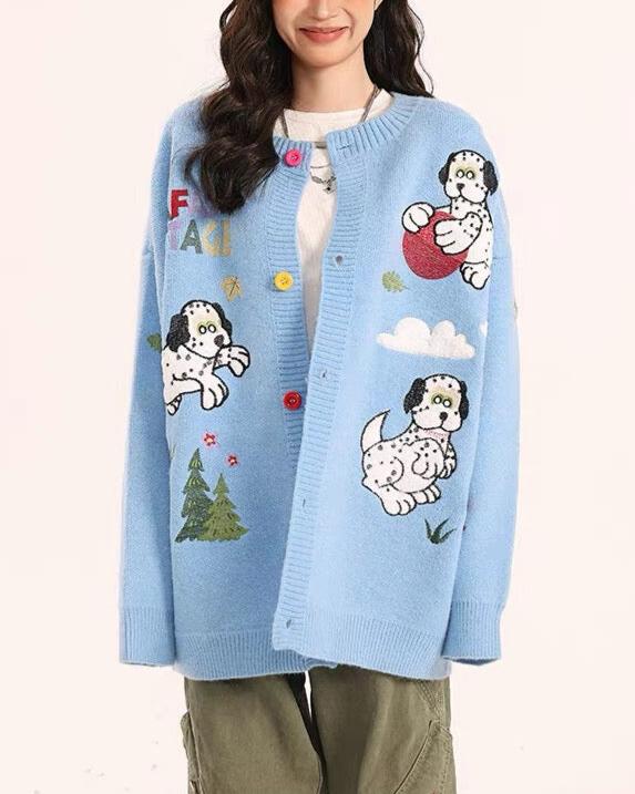 Cute embroidered puppy coat