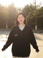 復古百搭針織毛衣