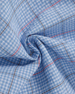 復古格紋短袖襯衫