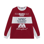 Racing element patchwork sweatshirt