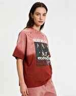 Distressed vintage short-sleeve