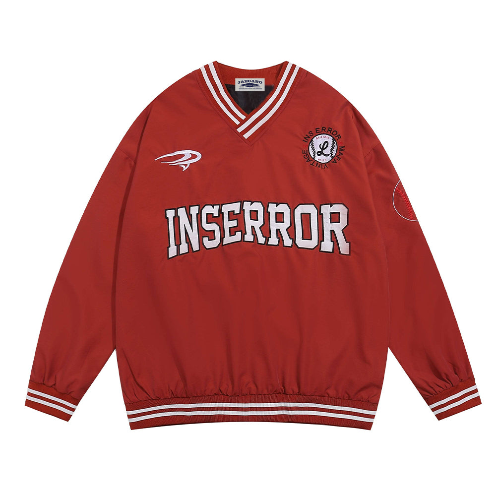 American retro letter long sleeves 