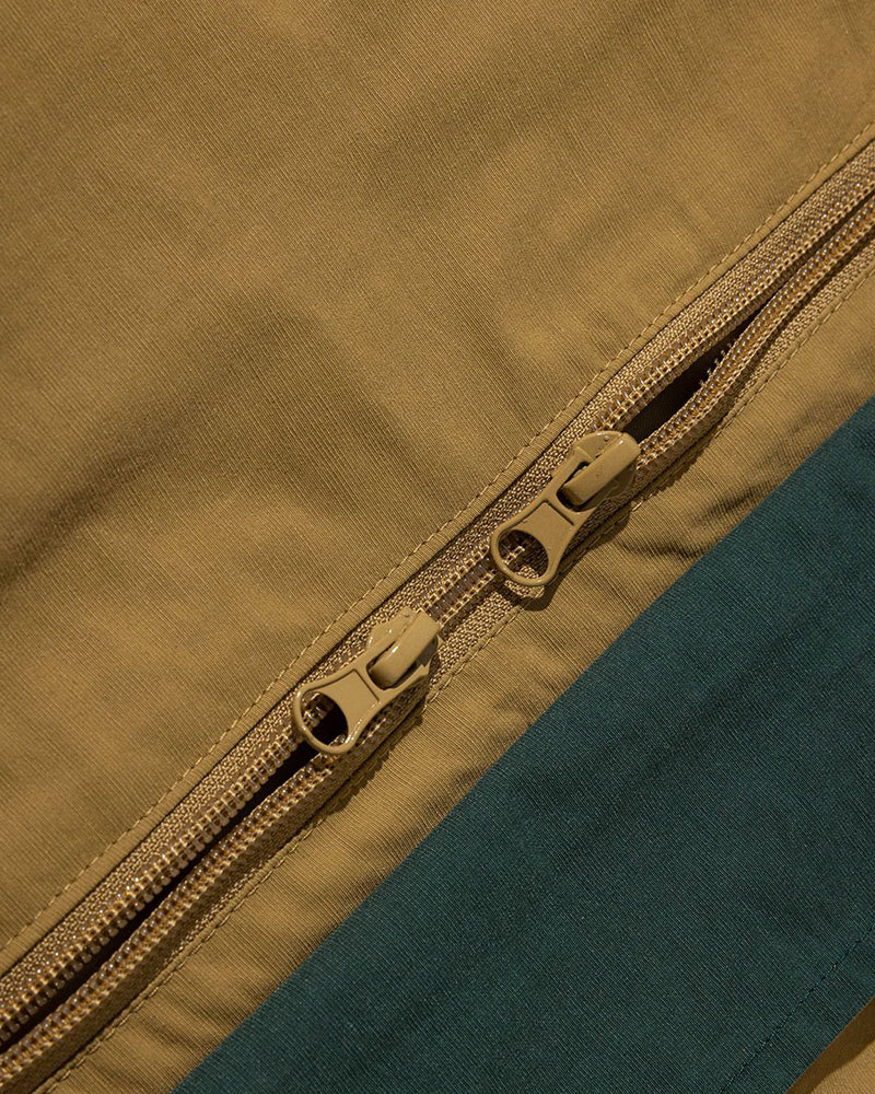 Color-blocked short jacket