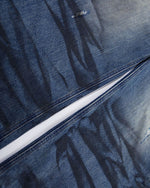 distressed wide-leg jeans