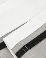 Colorblocked round neck short sleeves