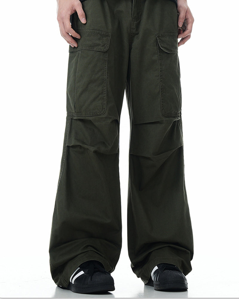 Multi-pocket casual trousers