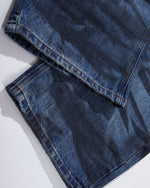 distressed wide-leg jeans