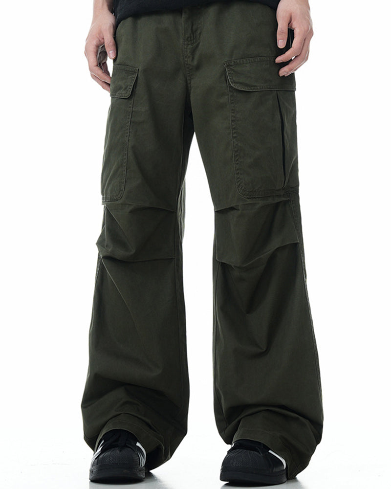 Multi-pocket casual trousers