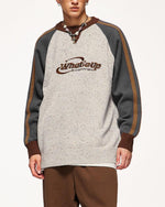 復古撞色拼接毛衣