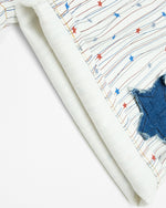 復古條紋休閑褲