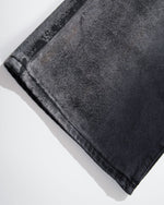 Washed straight jeans