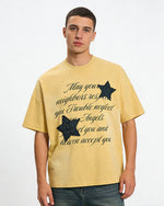 星星貼布情侶短袖