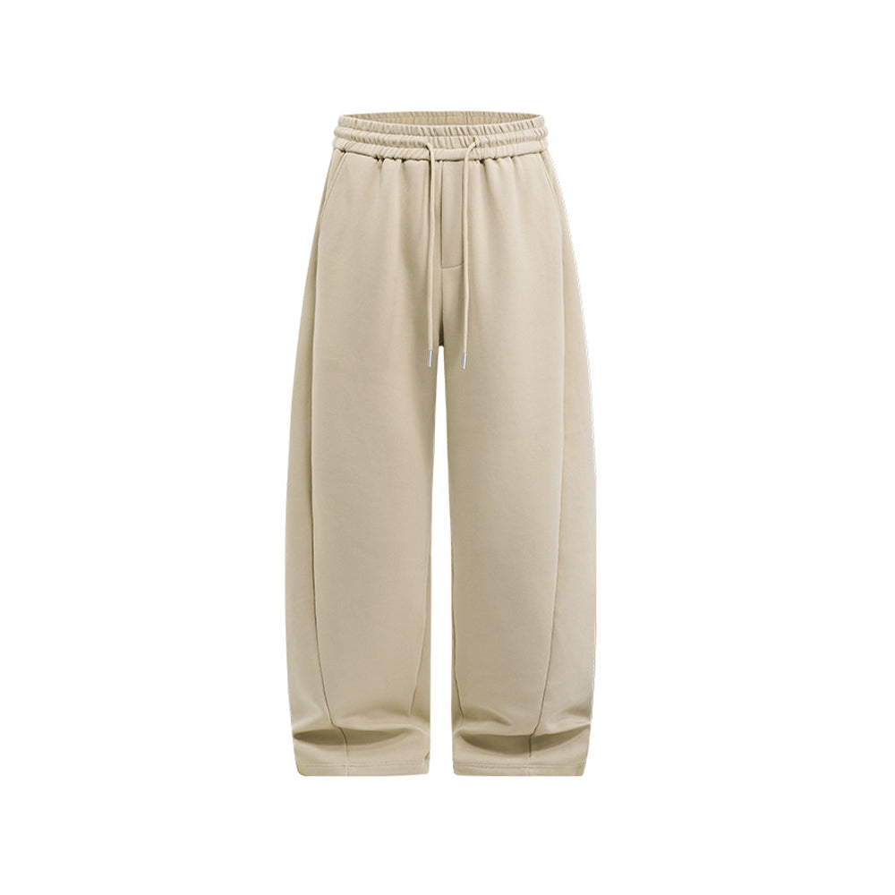 Solid color casual straight leg pants