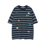 레트로 스트라이프 반팔