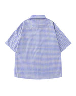 Casual plaid short-sleeved shirt