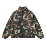 빈티지 카무플라주 배지 자수 재킷
