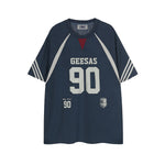 Retro letter short sleeves