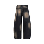 loose denim trousers