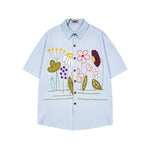 花朵短袖襯衫