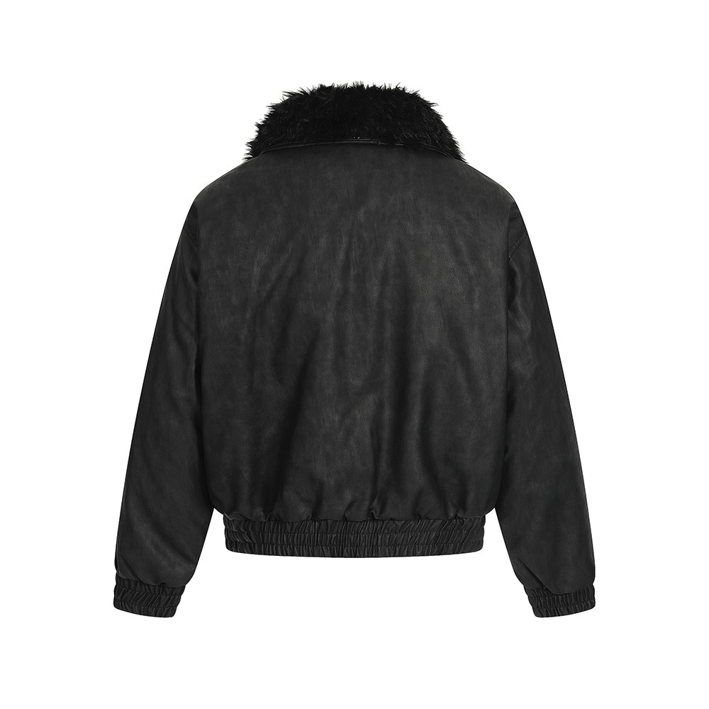 Simple and versatile lapel cotton coat