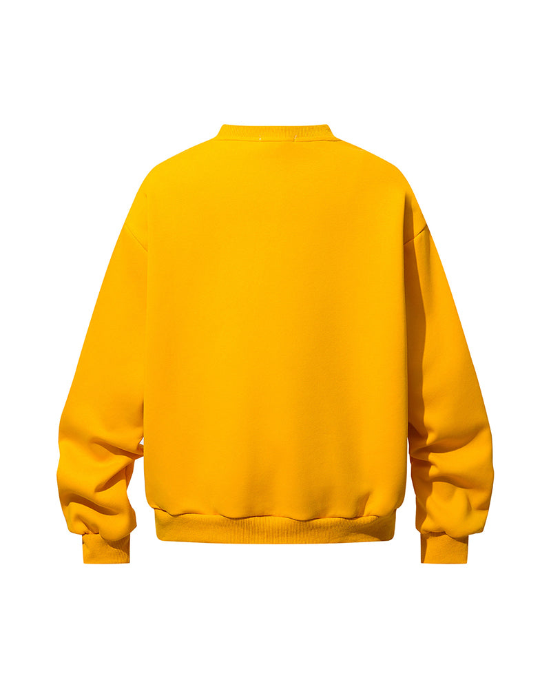 Retro distressed loose sweatshirt