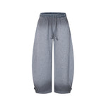 patchwork loose trousers