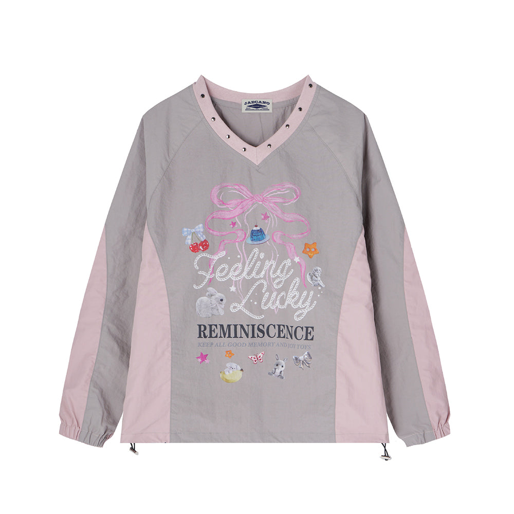 Retro sweet printed long sleeves (women's style)