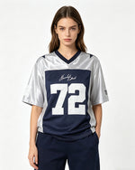 Spliced ​​sports short sleeves
