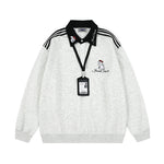 復古小狗刺綉衛衣