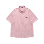 Fun Embroidered Plaid Shirt