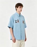 Cute Puppy Short Sleeve Shirt