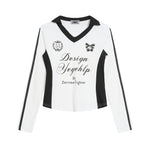 復古拼色印花長袖