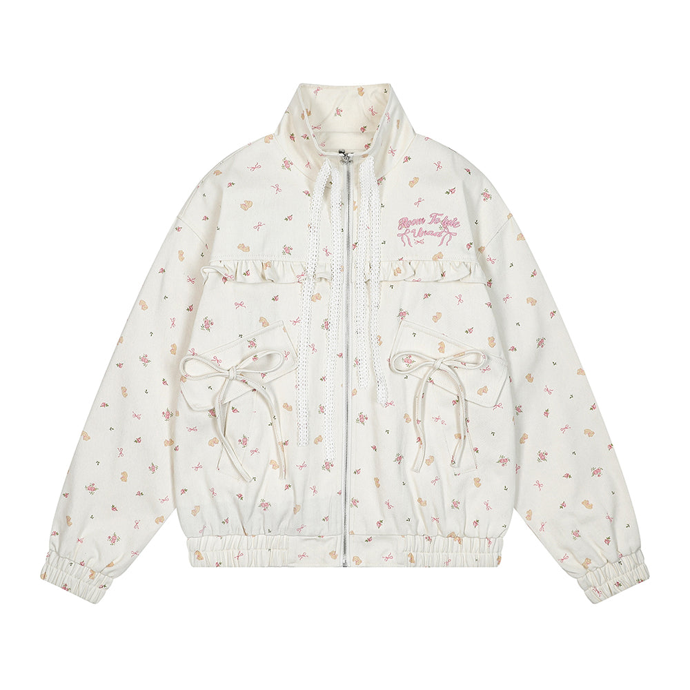 floral embroidered jacket