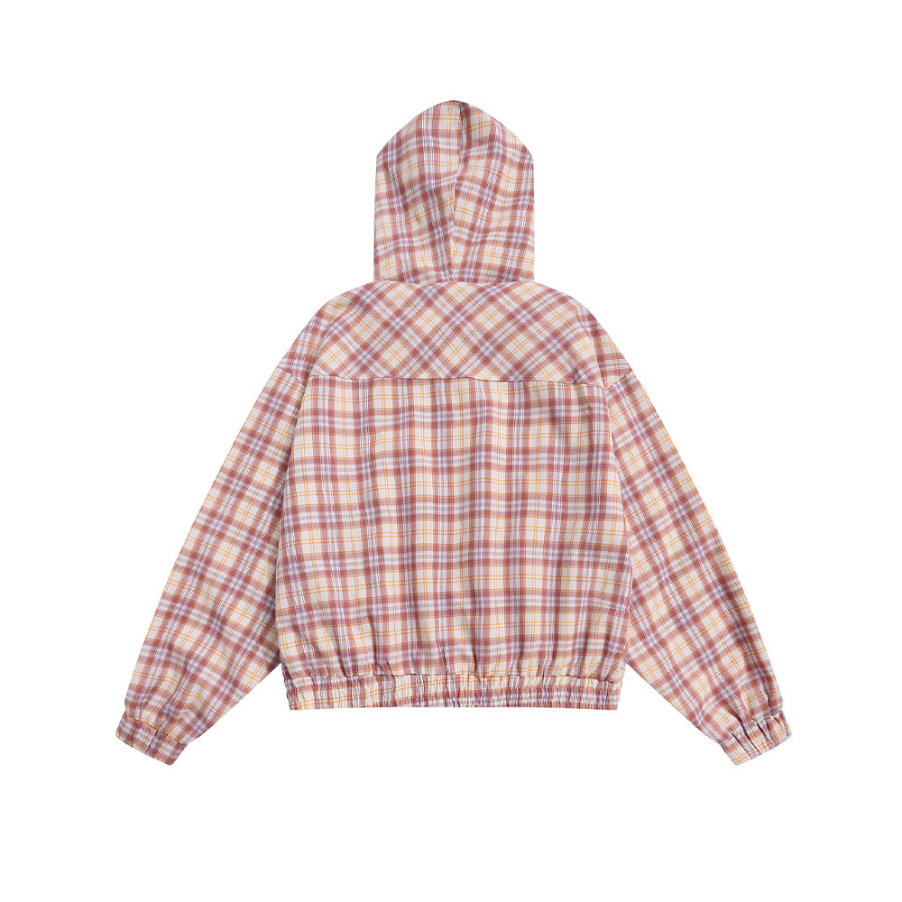 Retro plaid couple jacket